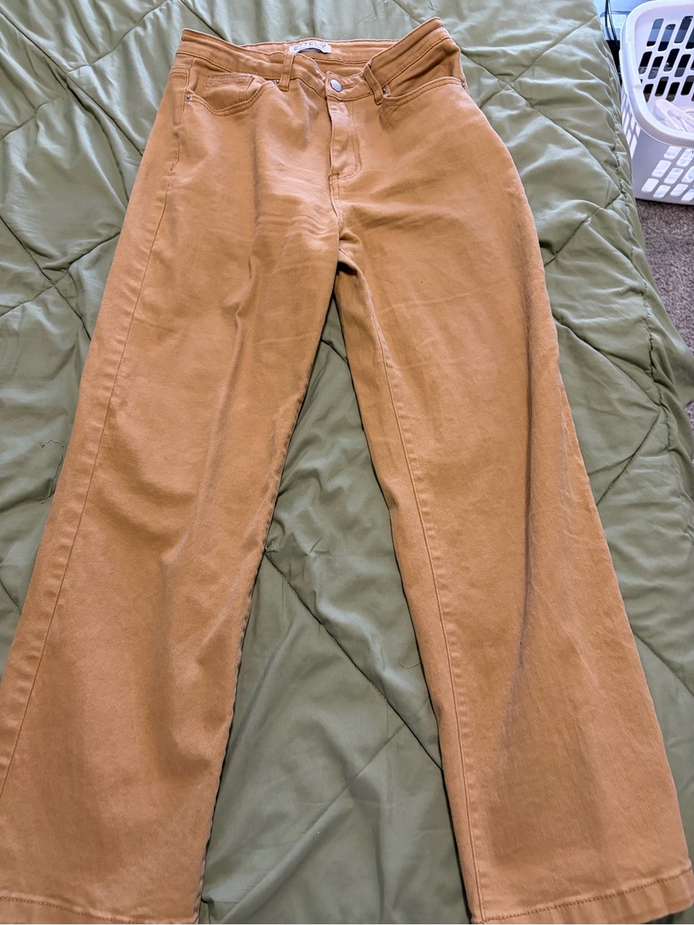 Ettelo Denim Collection Tan Jeans - Classic Five-Pocket